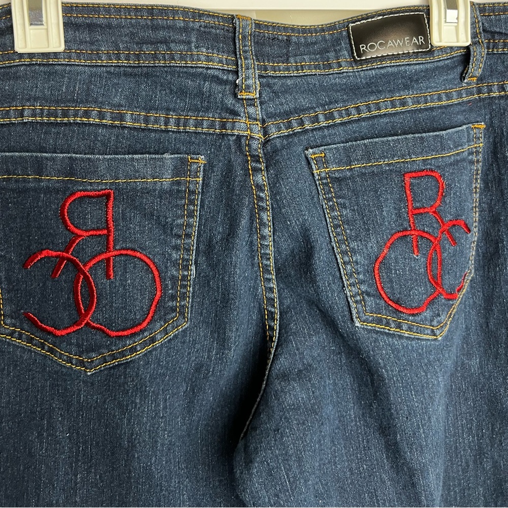 Rocawear jeans women’s size 13 Dark Blue Back Pocket Stitching